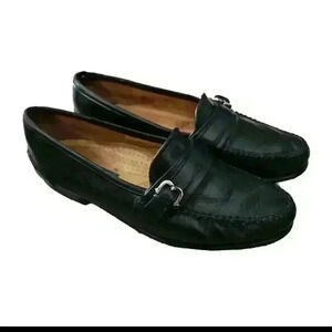 Bally Of Switzerland Mens Vintage Black Leather Loafer 8EEE (Triple Wide)